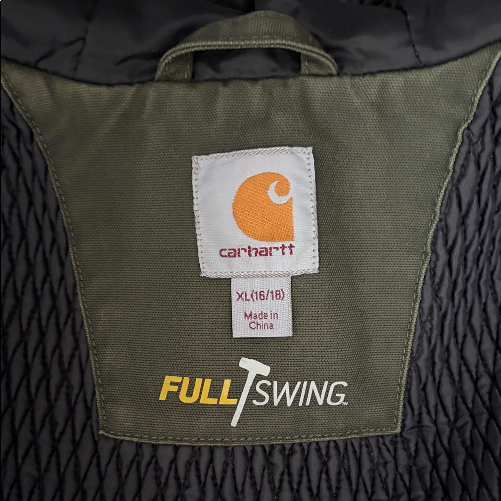 Carhartt Dark Olive Hooded Field Coat - Picture 6 of 8